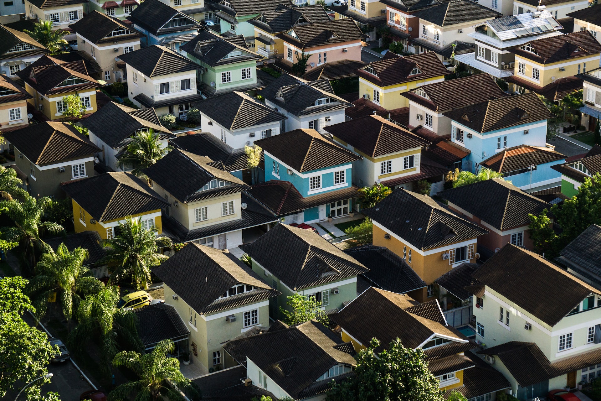 A housing area that is being used to showcase a case study work